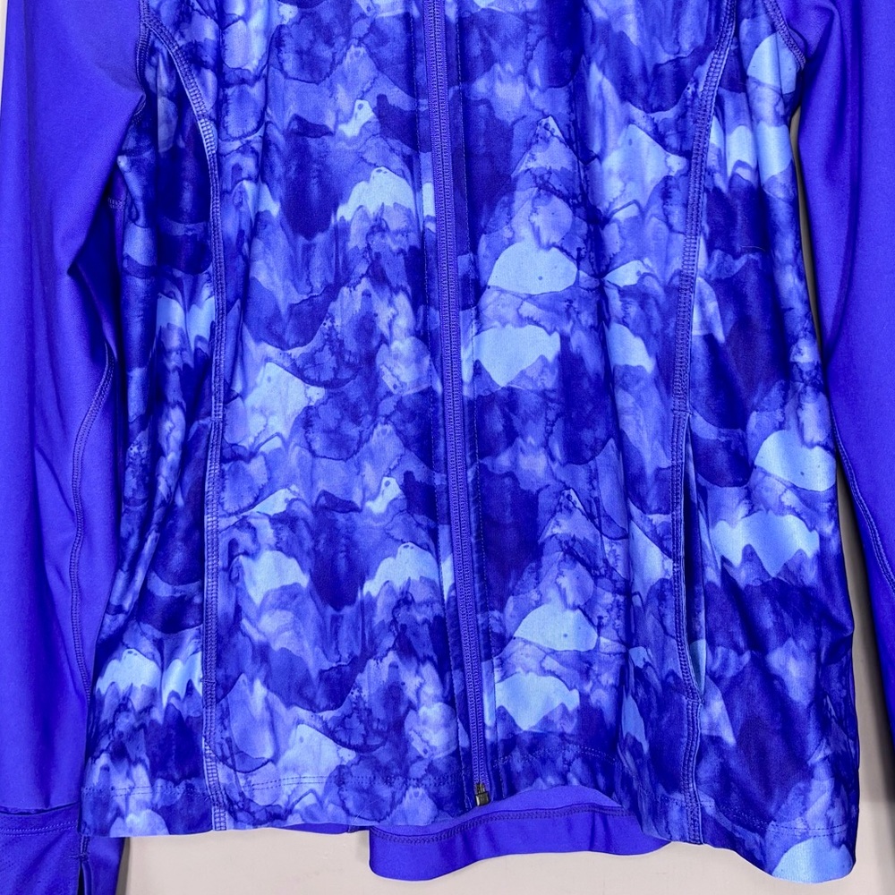 MONDETTA Blue Patterned Zip Jacket - Picture 4 of 8
